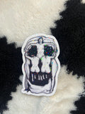Dali Skull Shiny Sticker