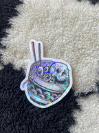 Skull Ramen Shiny Sticker