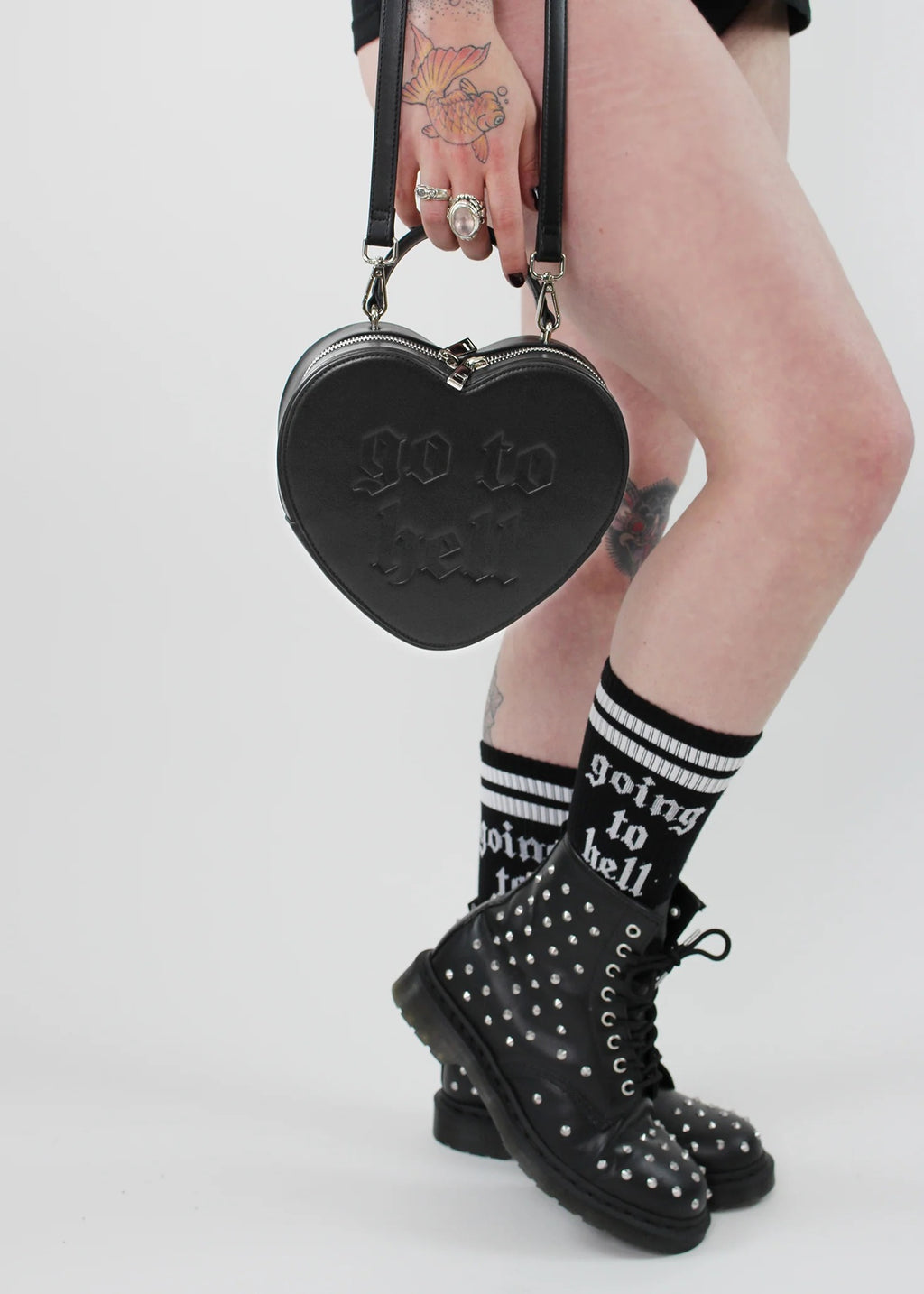 Go To Hell Heart Bag