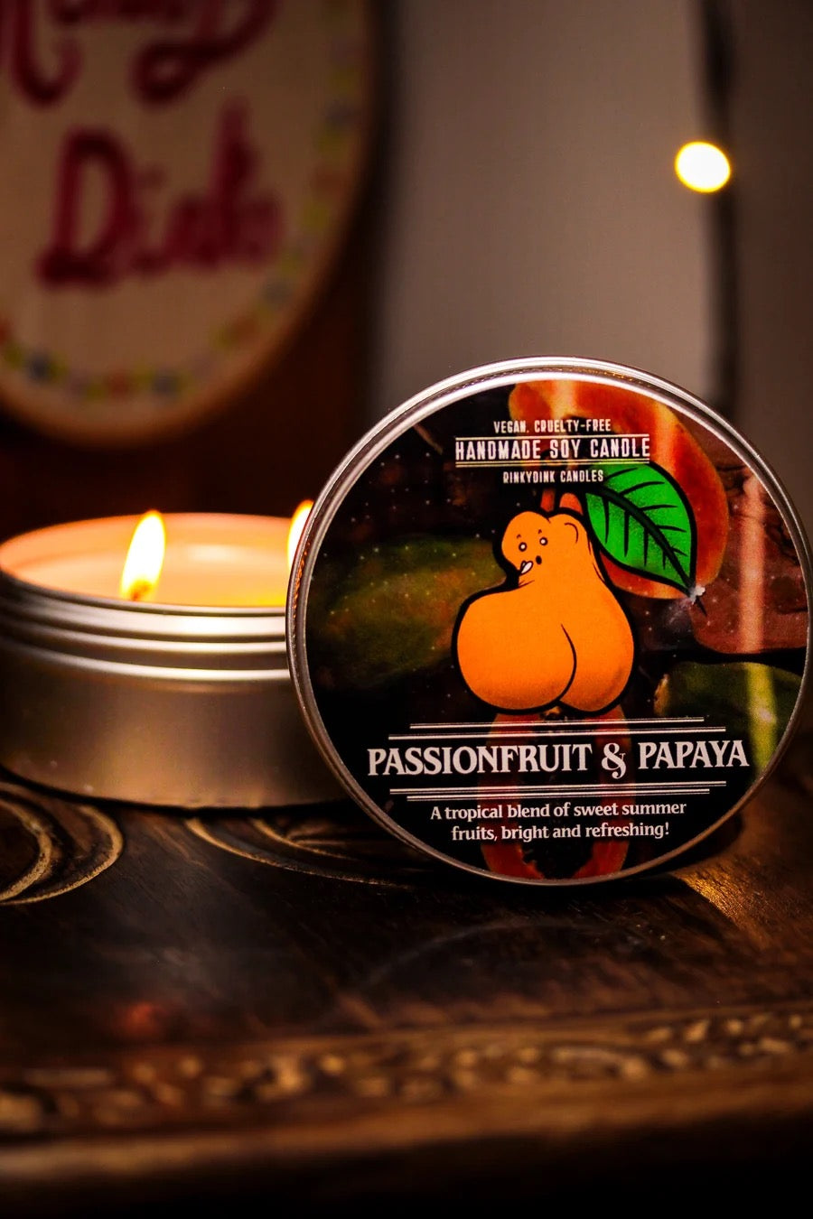 Passionfruit & Papaya Scented Candle (VG)