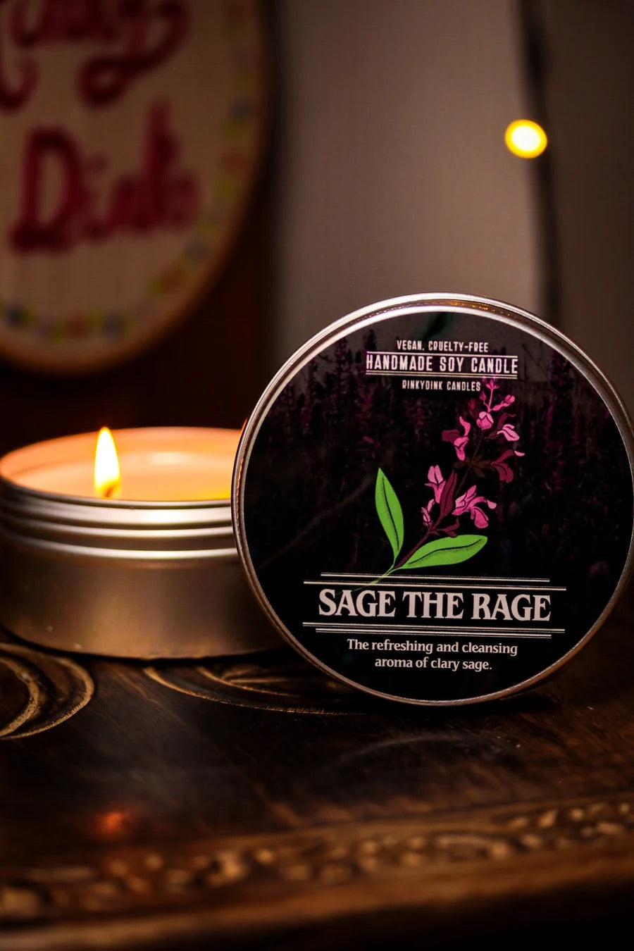 Sage The Rage Scented Candle (VG)