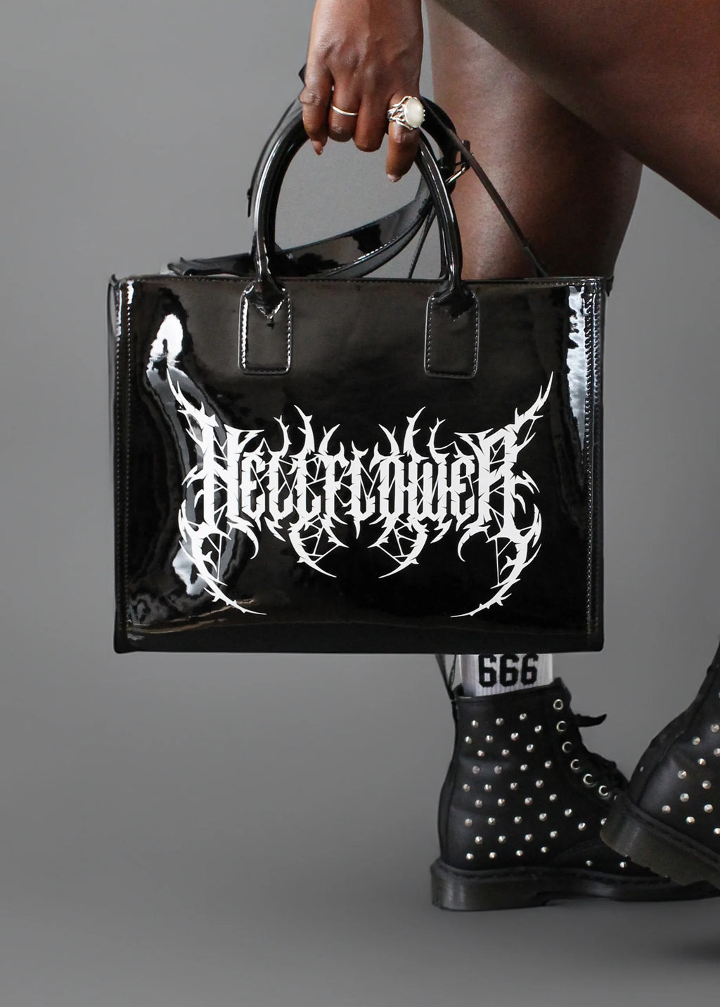 Guttural Patent Tote Bag