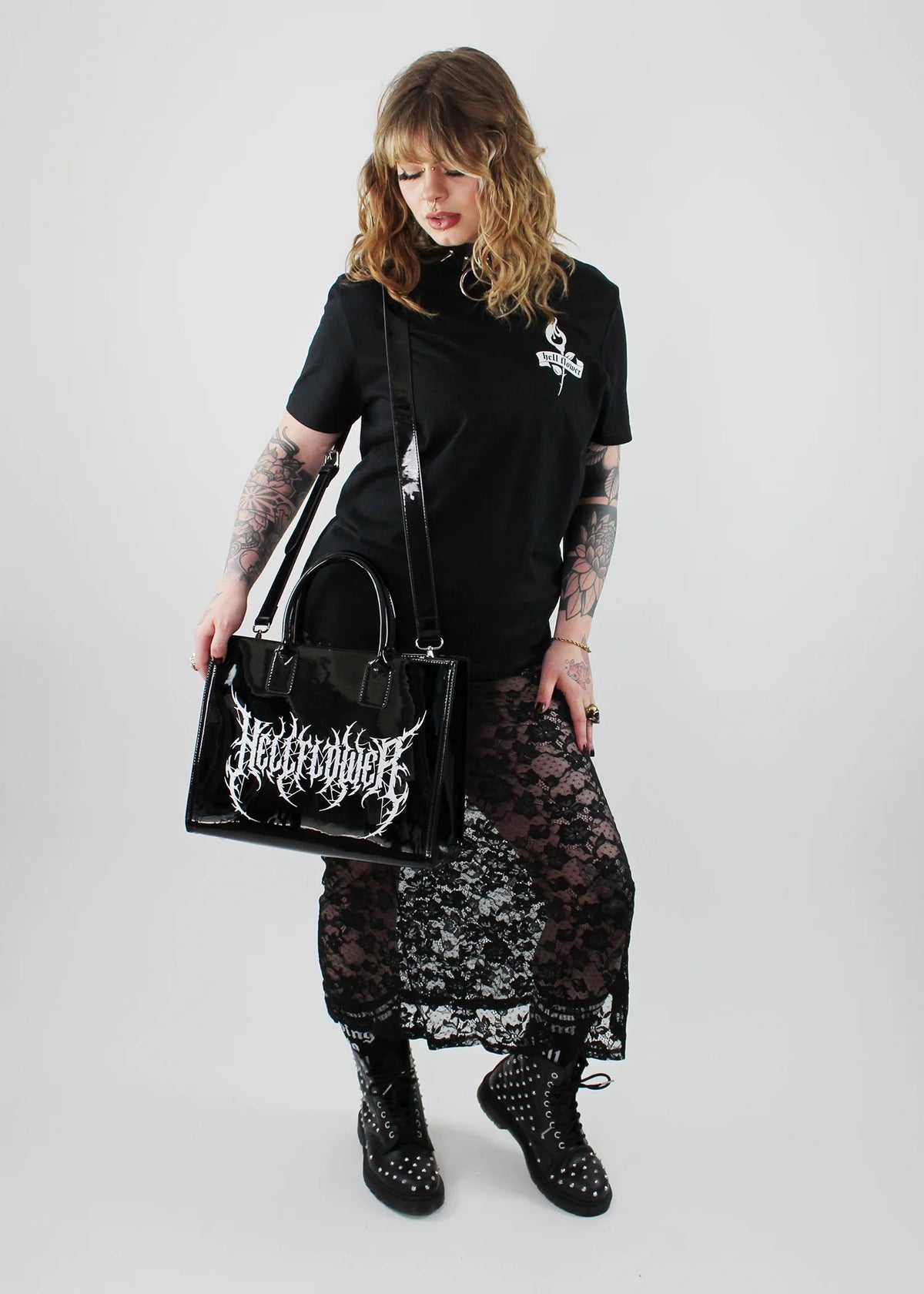 Guttural Patent Tote Bag