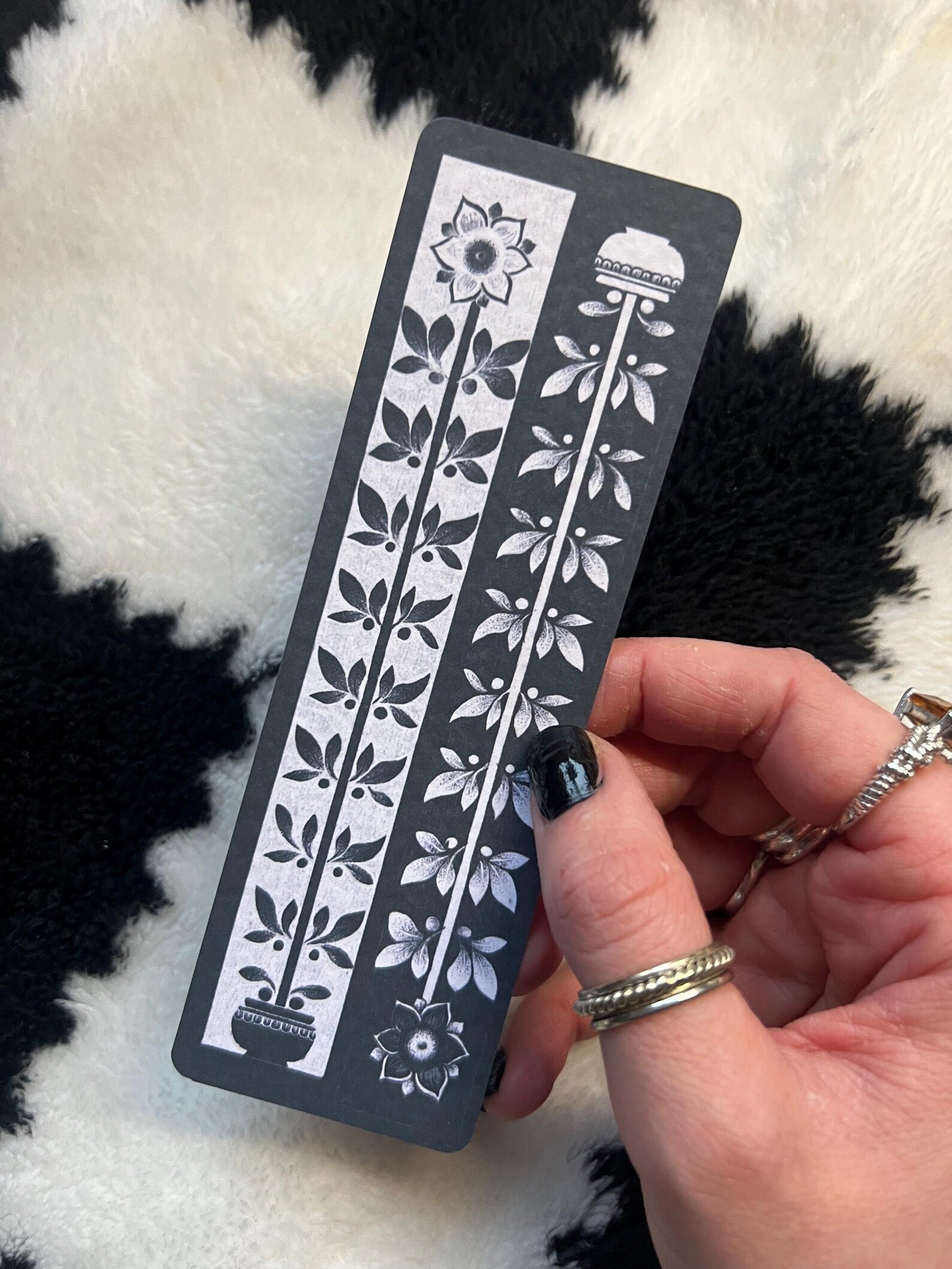Floral Ornamental Illustration Bookmark