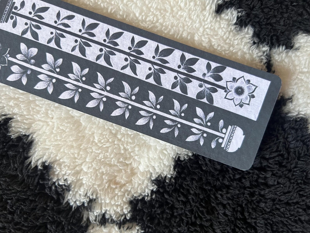 Floral Ornamental Illustration Bookmark