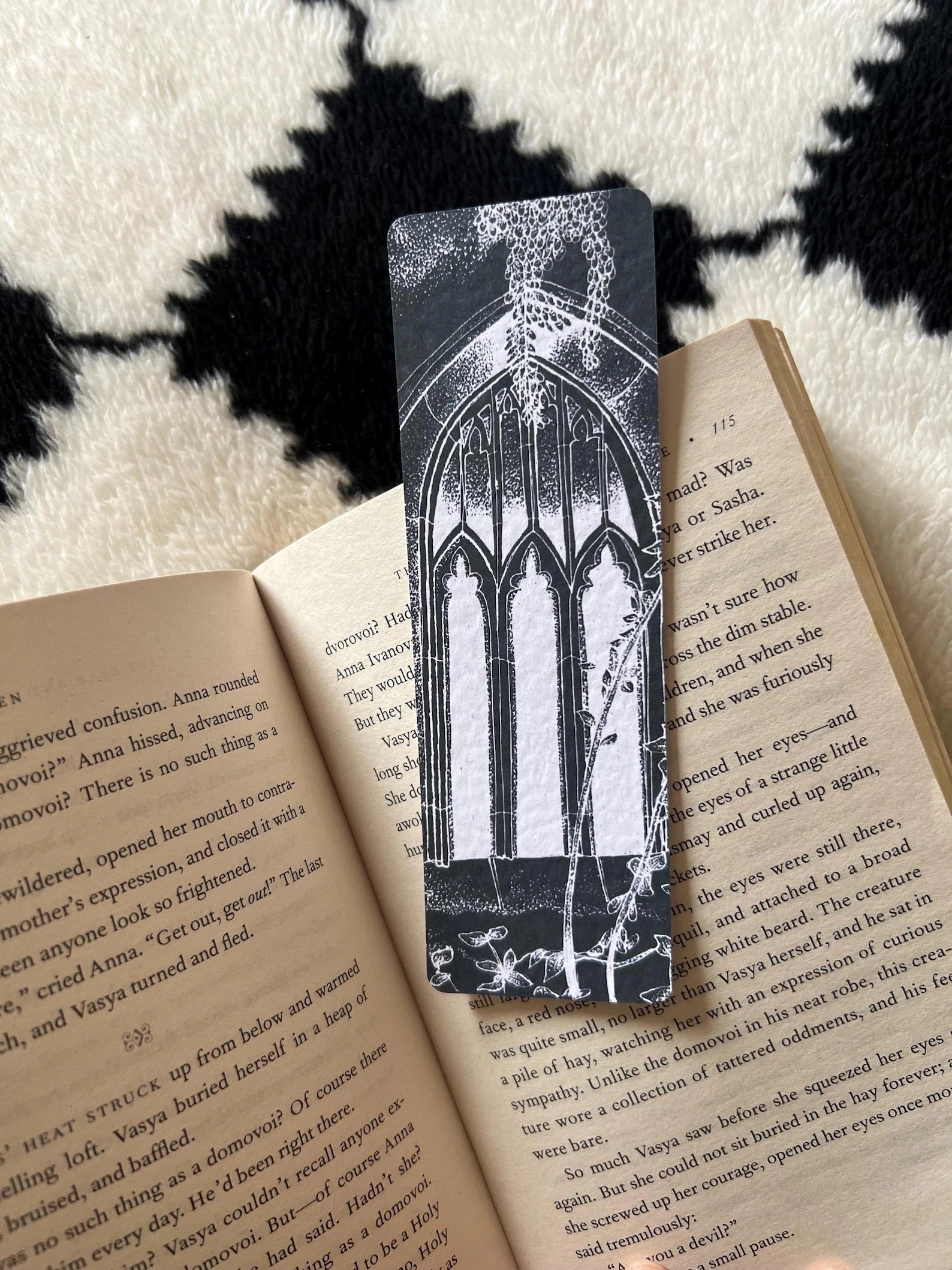 Gothic Window Illustration Bookmark