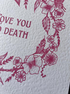 Love You To Death Square Print