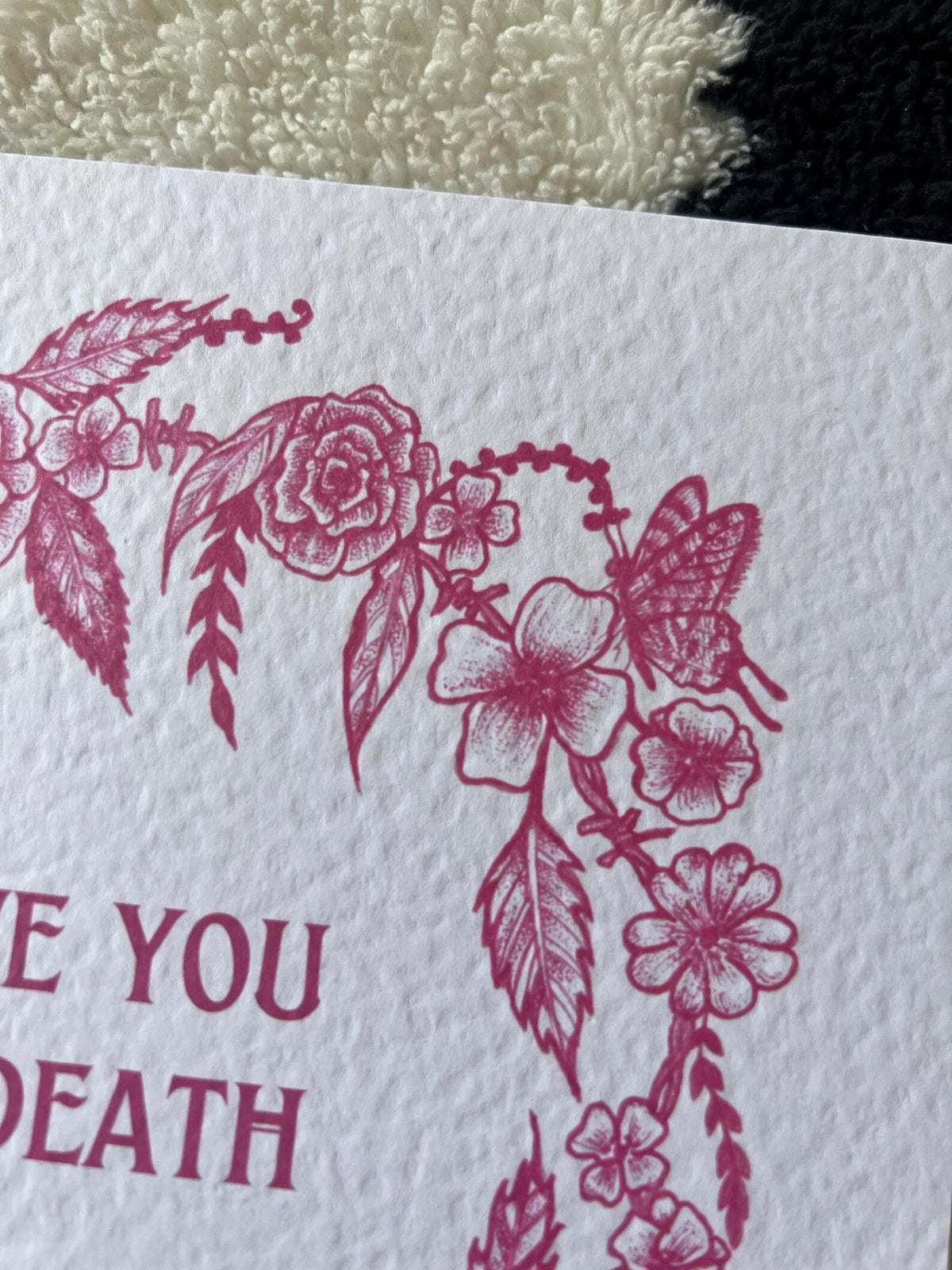 Love You To Death Square Print