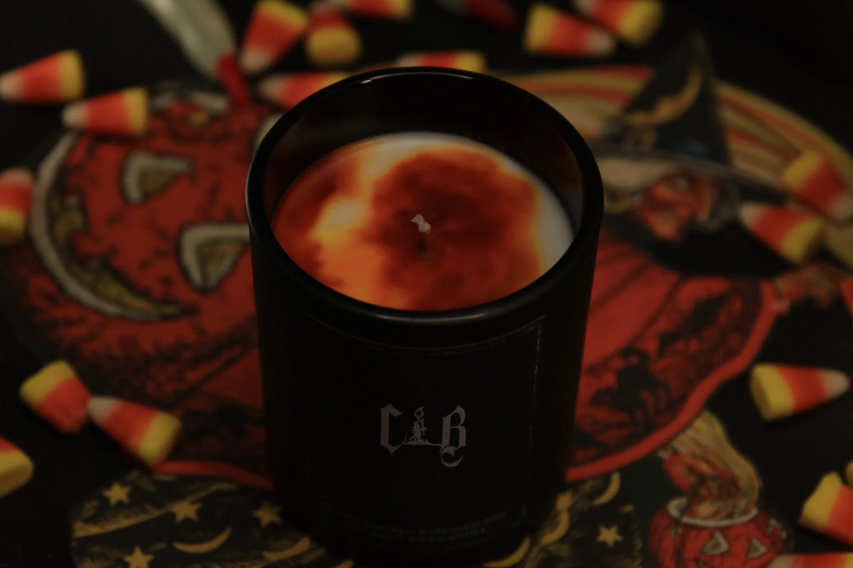 Candy Corn Jar Candle