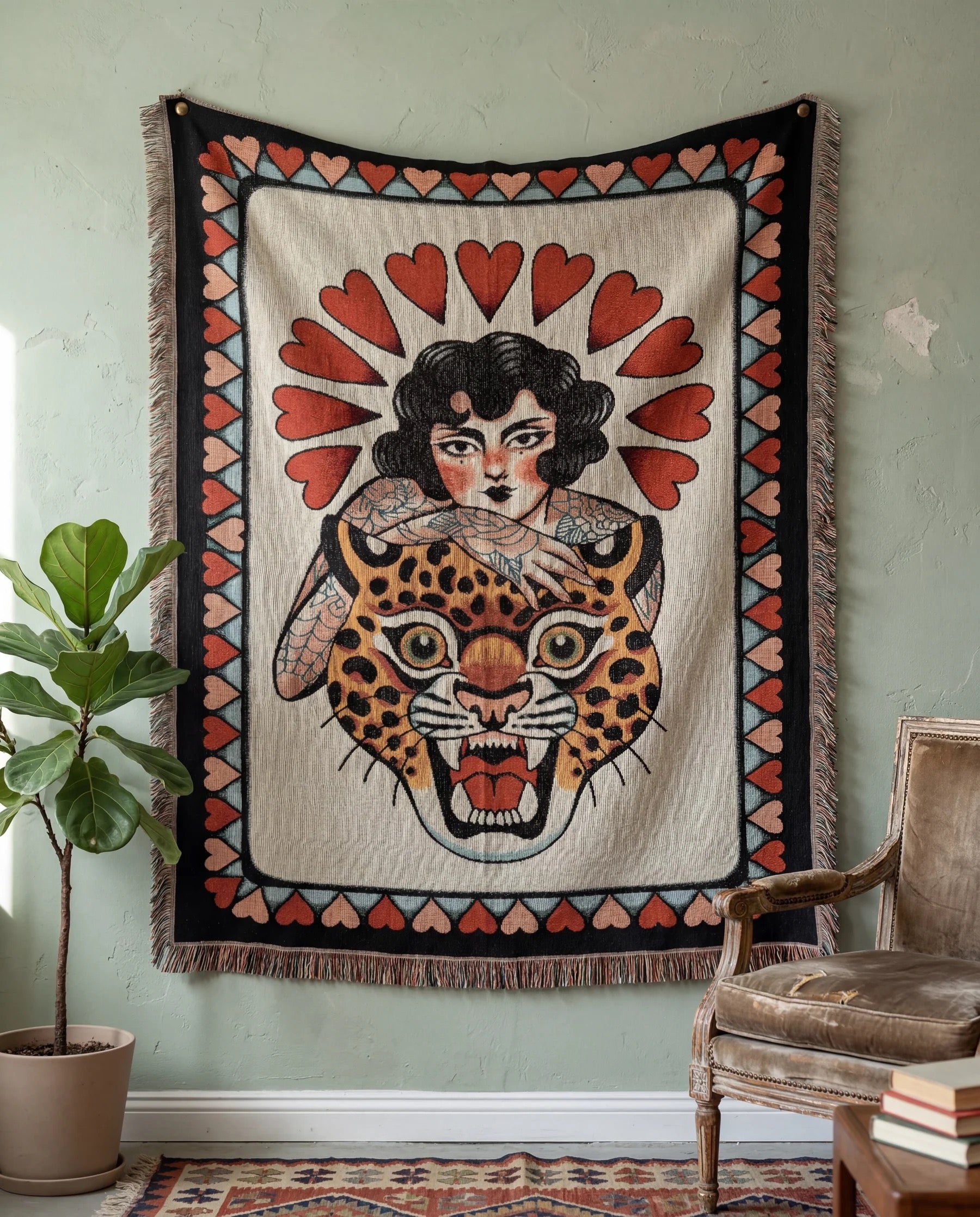 Lady Leopard Tapestry