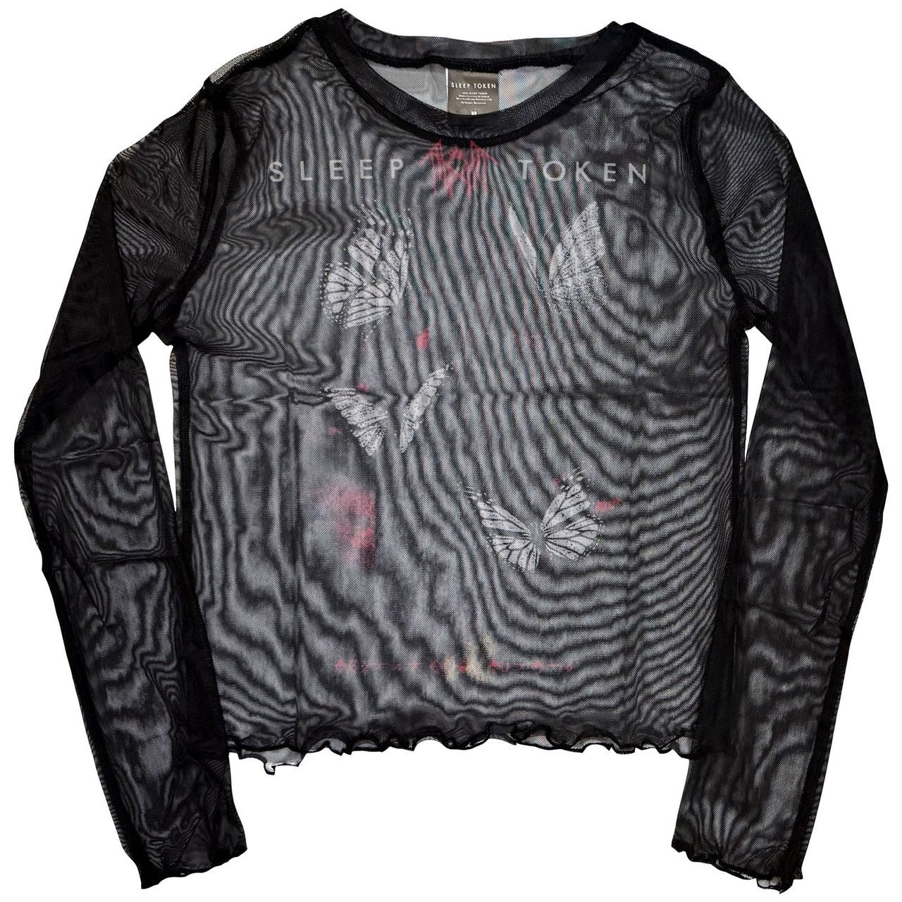 Sleep Token Butterflies Mesh Crop