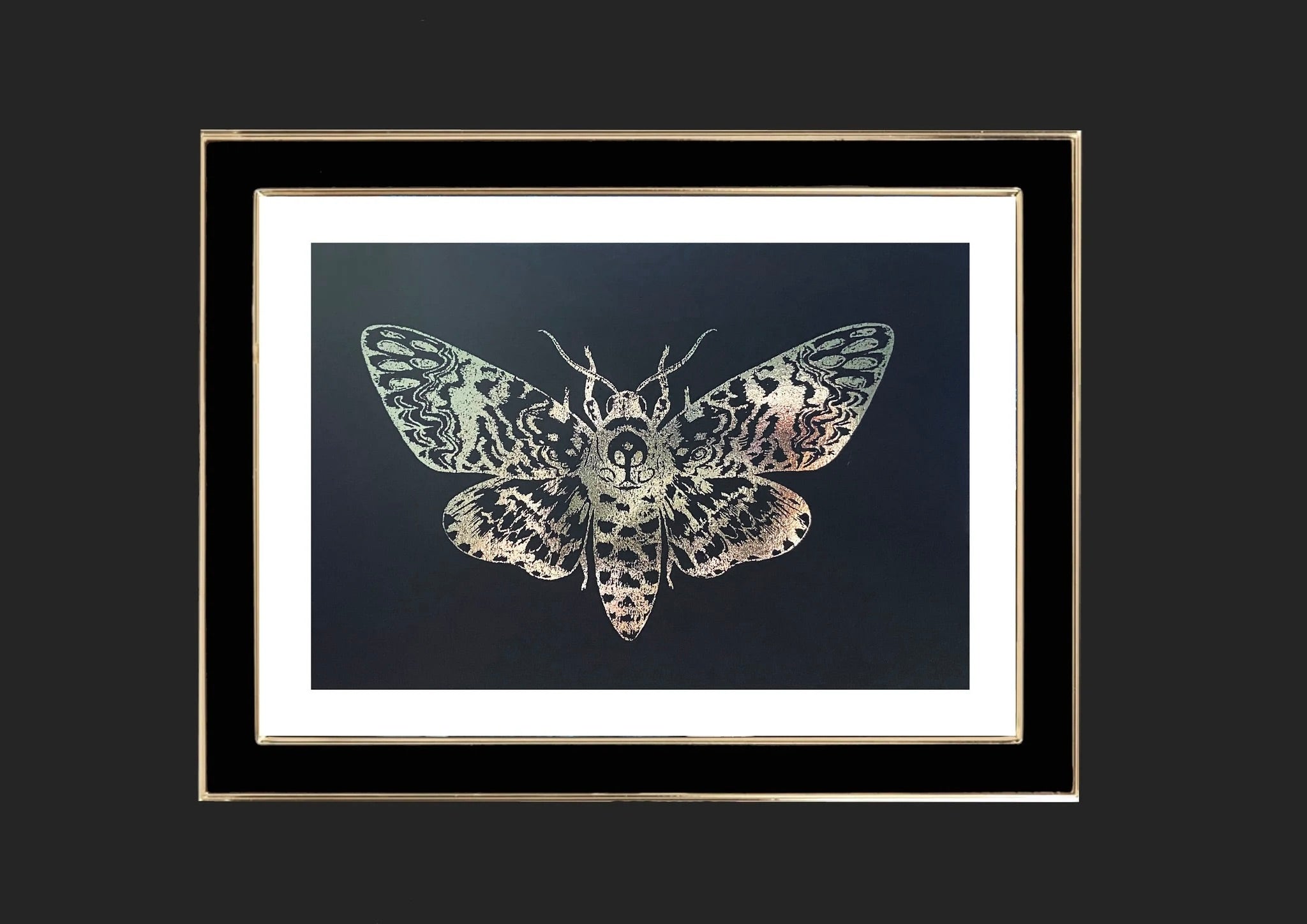 Moth Foiled Art Print