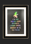 Insanity Edgar Allan Poe Foiled Art Print