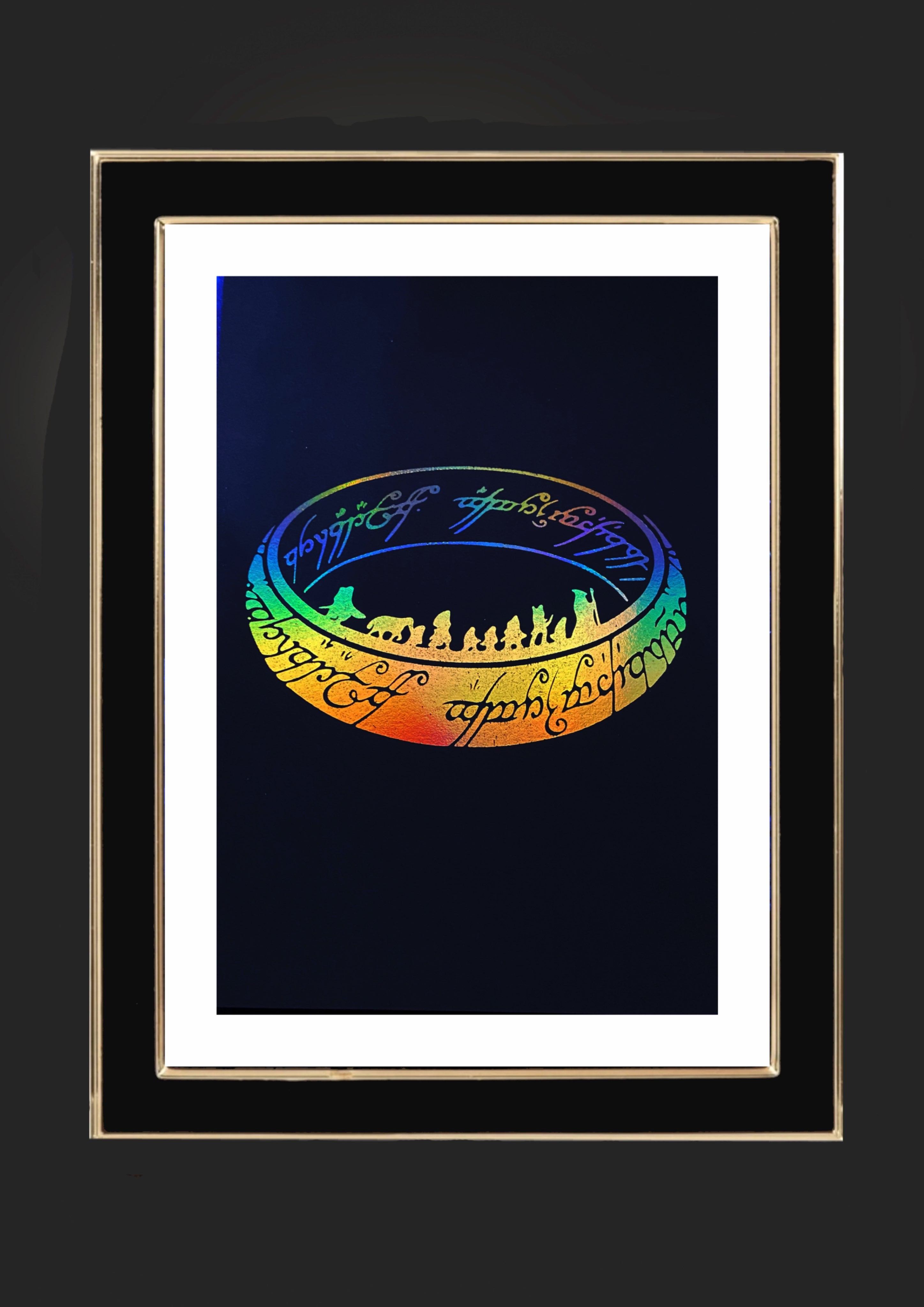 The Ring Lord of the Rings Foiled Art Print