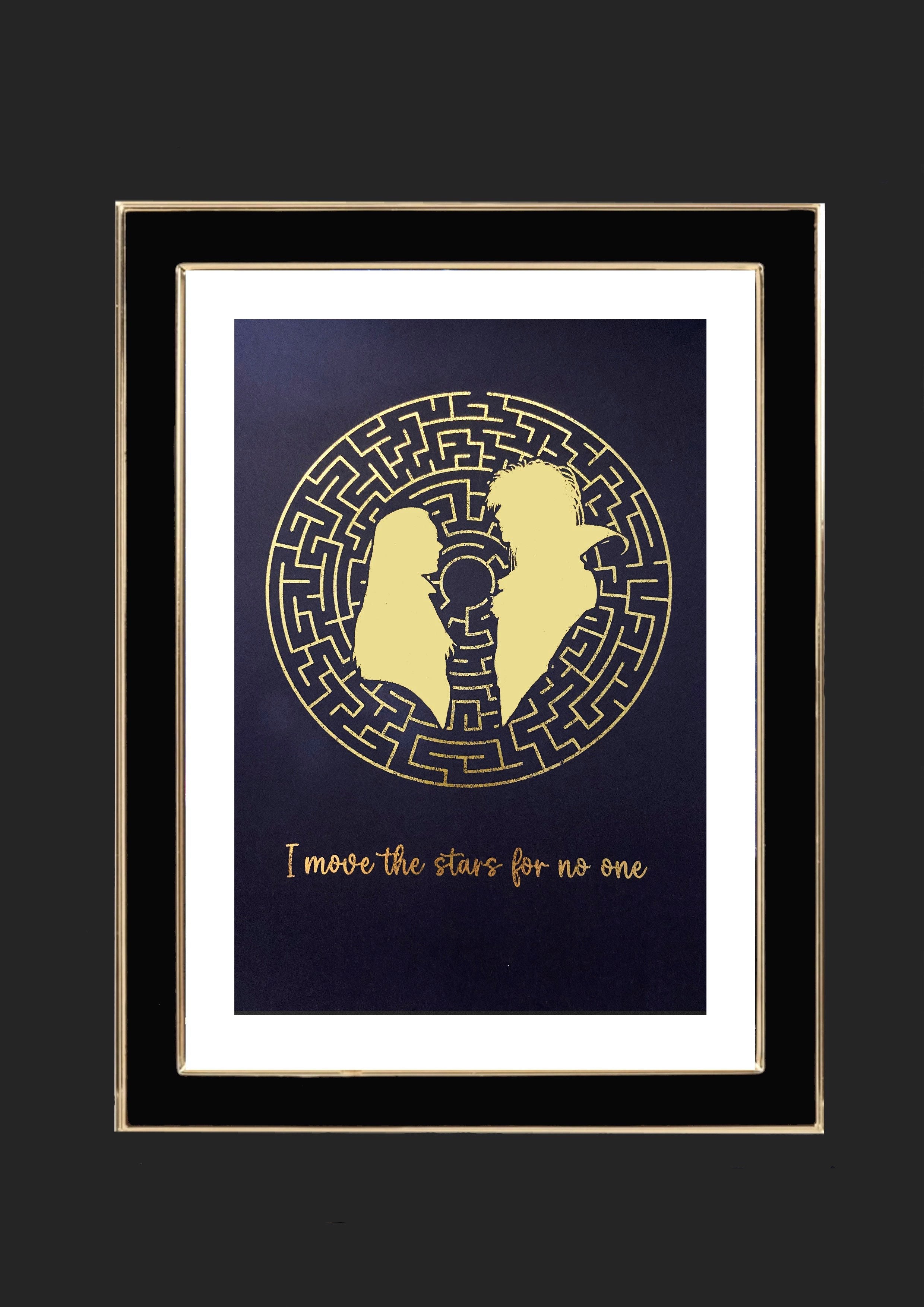 The Labyrinth Foiled Art Print