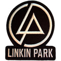 Linkin Park logo patch with white concentric logo and 'Linkin Park' text on a black background
