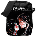 Black bag with 'My Chemical Romance' design featuring Three Cheers For Sweet Revenge album cover