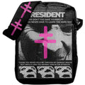 President black bag with graphic design featuring text and symbols 