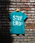 Stay Emo Bolt Aqua T-Shirt