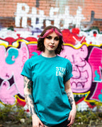 Stay Emo Bolt Aqua T-Shirt