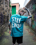 Stay Emo Bolt Aqua T-Shirt