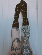Bats Knitted Ankle Socks