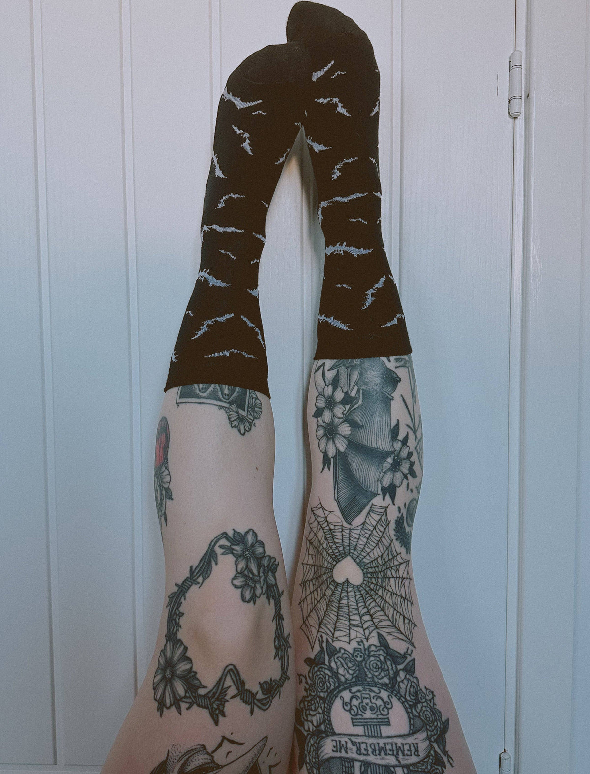 Bats Knitted Ankle Socks