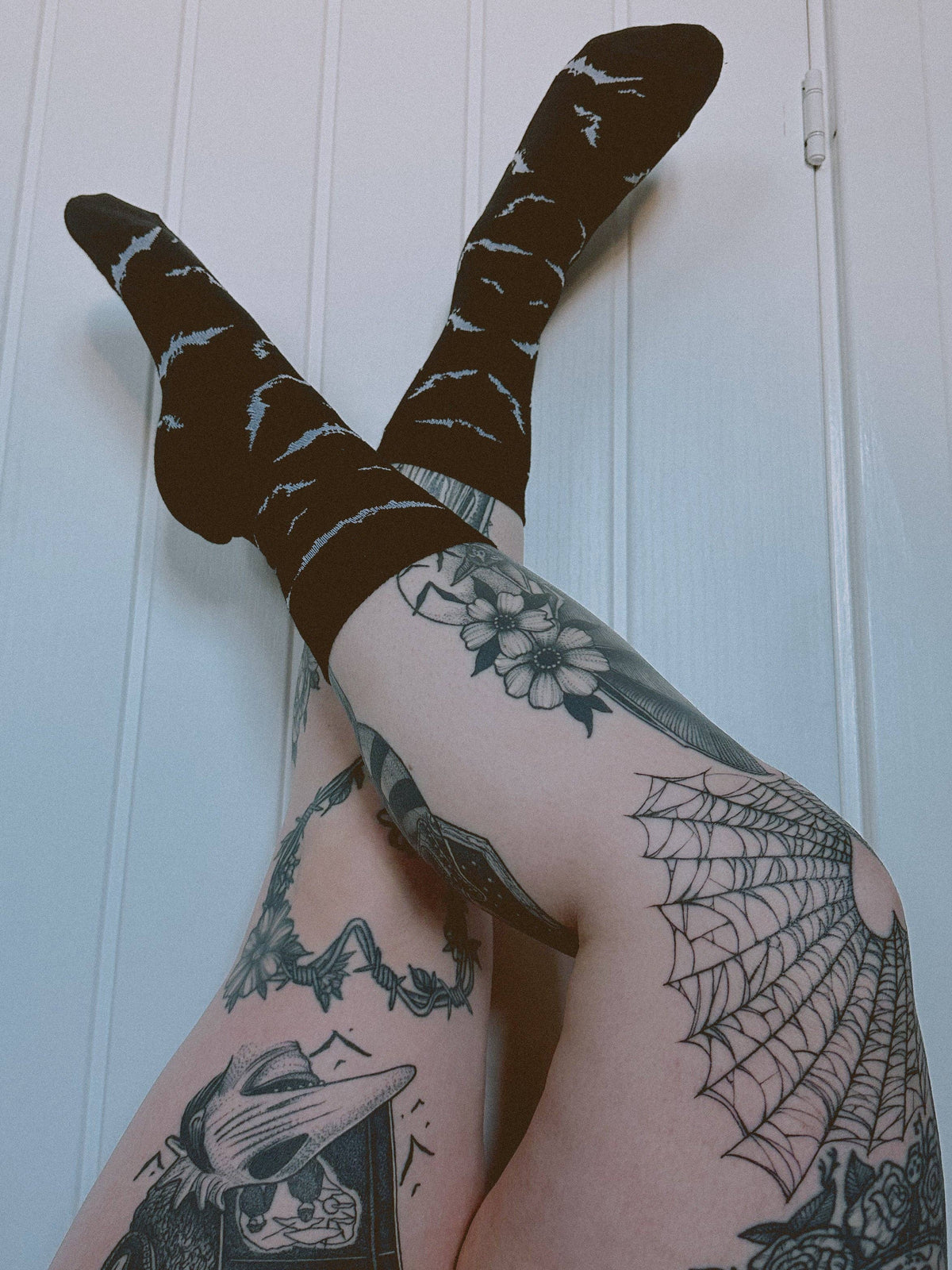 Bats Knitted Ankle Socks