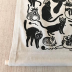 Whimsical Cats in Hats Fabric Wall Banner