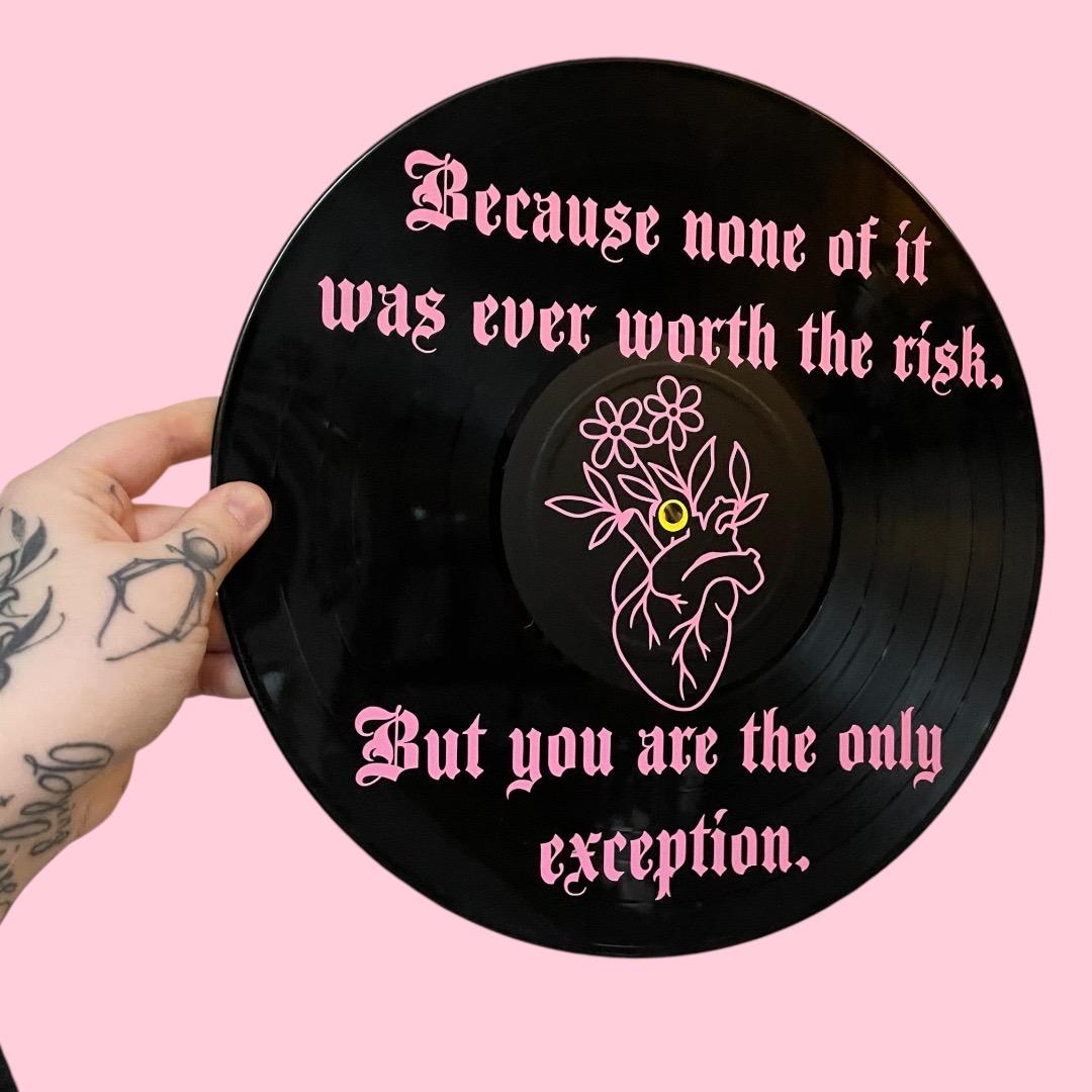 Paramore Only Exception Record Wall Art
