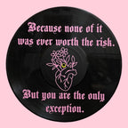 Paramore Only Exception Record Wall Art