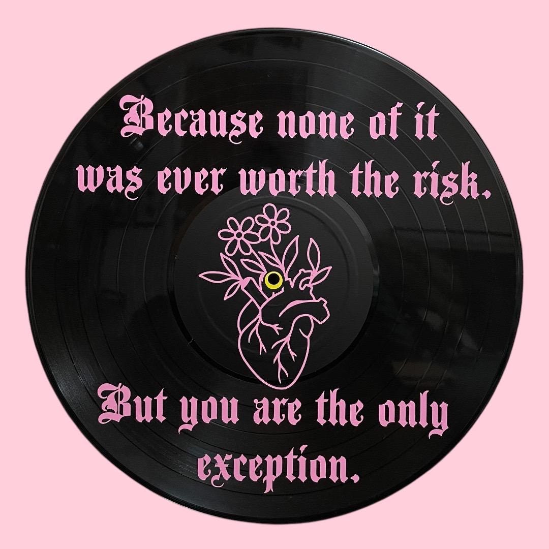 Paramore Only Exception Record Wall Art