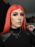 Jasmine Alt Goth Chunky Double O-Ring Necklace