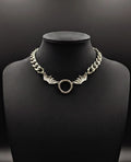 Nocturne O-Ring Bat Wing Choker Necklace
