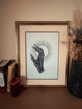 Lord of the Rings Illustration Print, A3 Sauron Gauntlet, lotr Wall Art