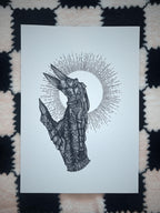 Lord of the Rings Illustration Print, A3 Sauron Gauntlet, lotr Wall Art