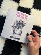 Goth Furby Birthday Card