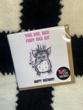 Goth Furby Birthday Card