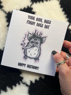 Goth Furby Birthday Card