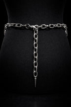 Fatale O-Ring Spike Detail Chain Belt