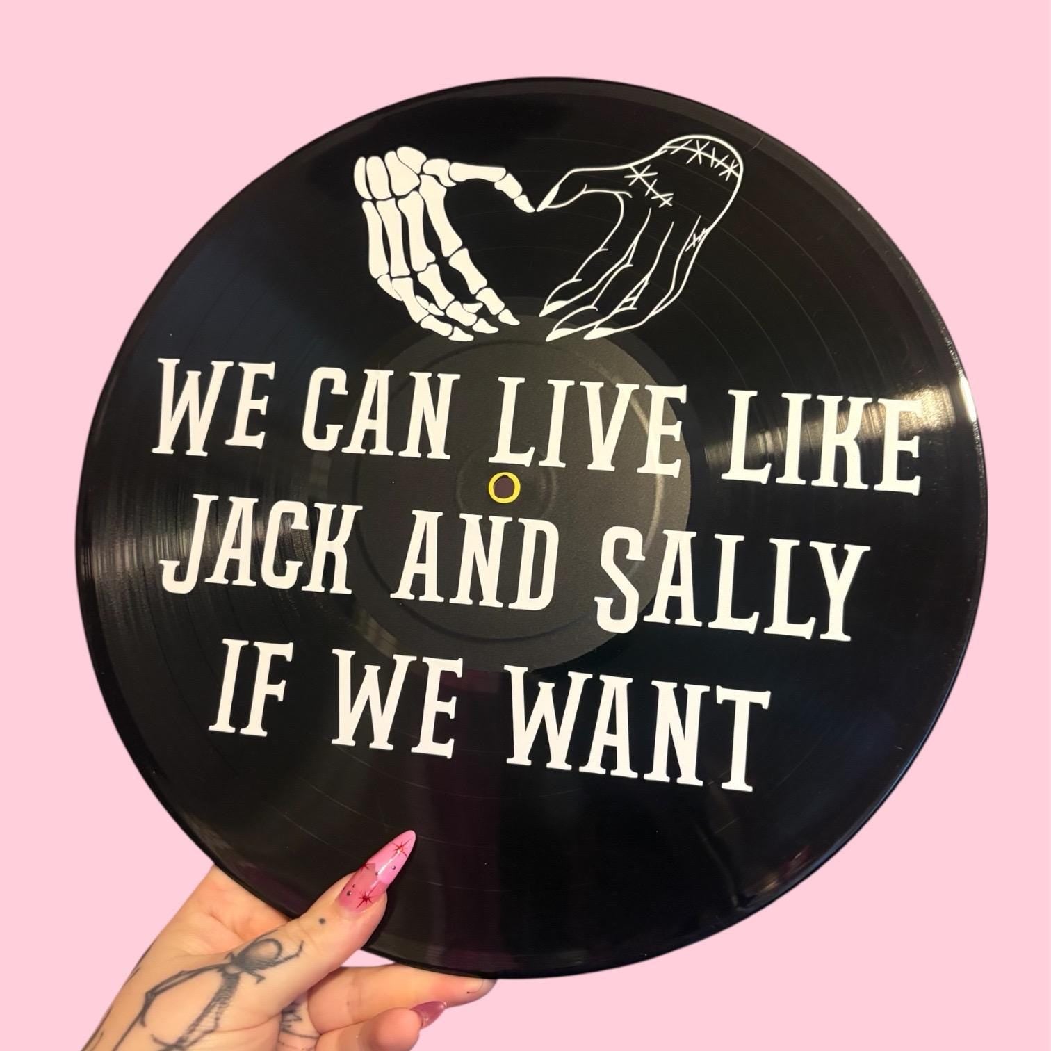Live Like Jack & Sally Blink 182 Record Wall Art