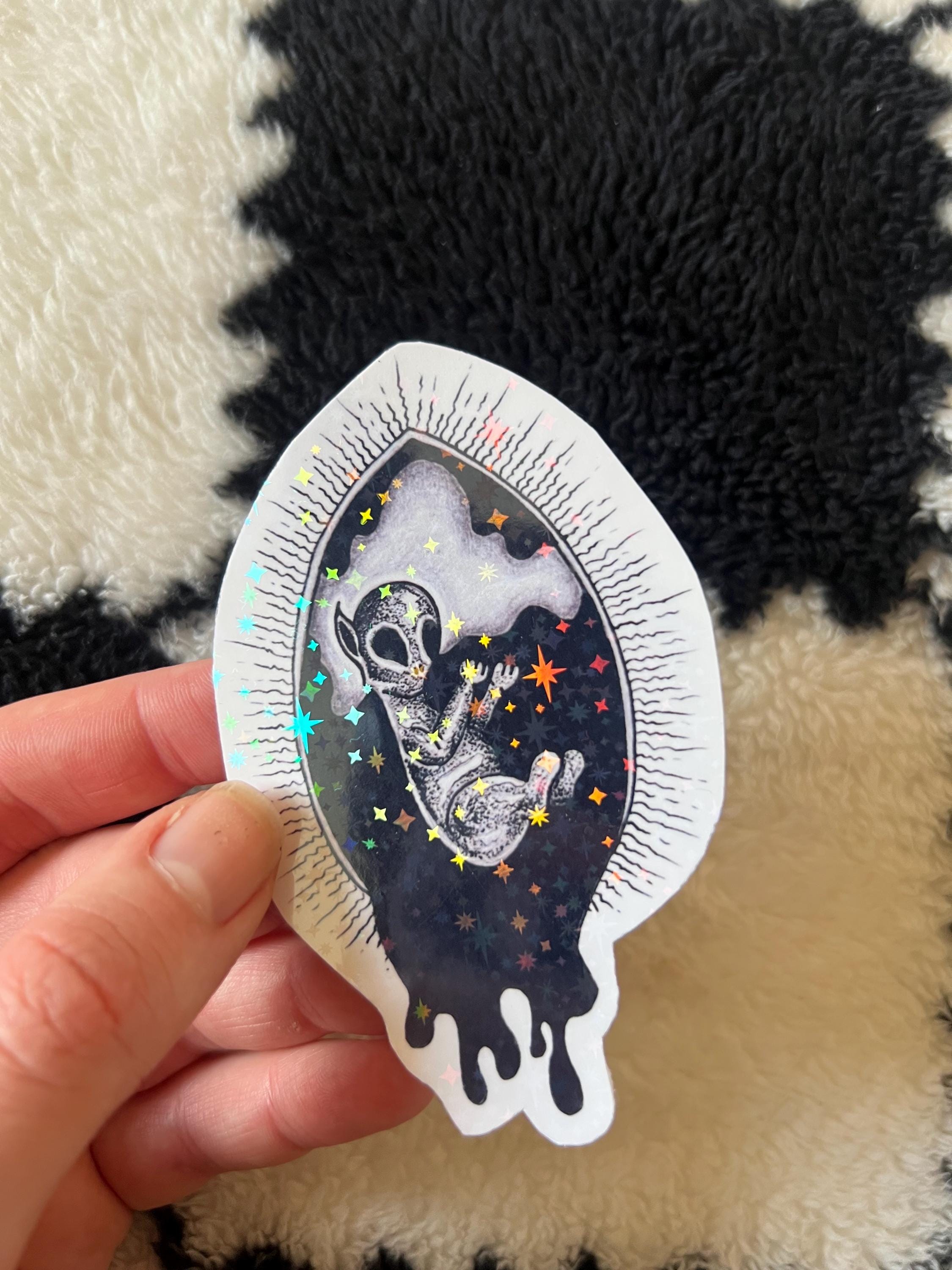 Gothic Alien Sticker