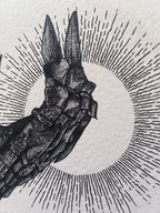 Lord of the Rings Sauron's Gauntlet A4 Art Print