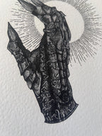 Lord of the Rings Sauron's Gauntlet A4 Art Print