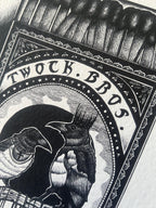 Magpie Art Print, A4 wall art, blackwork dotwork drawing, Matchbox Design