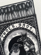 Magpies Matchbox A3 Art Print