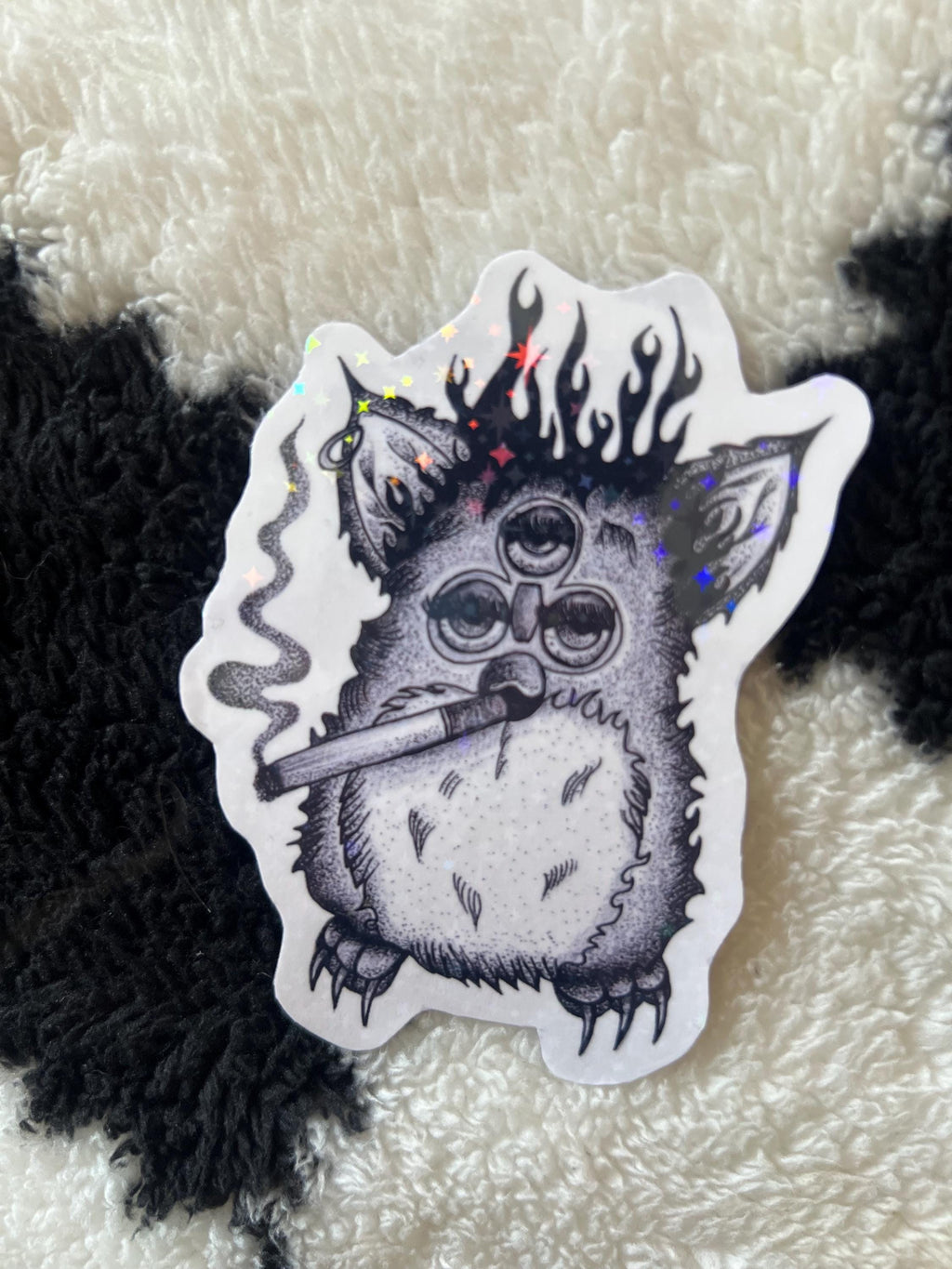 Goth Furby Sticker