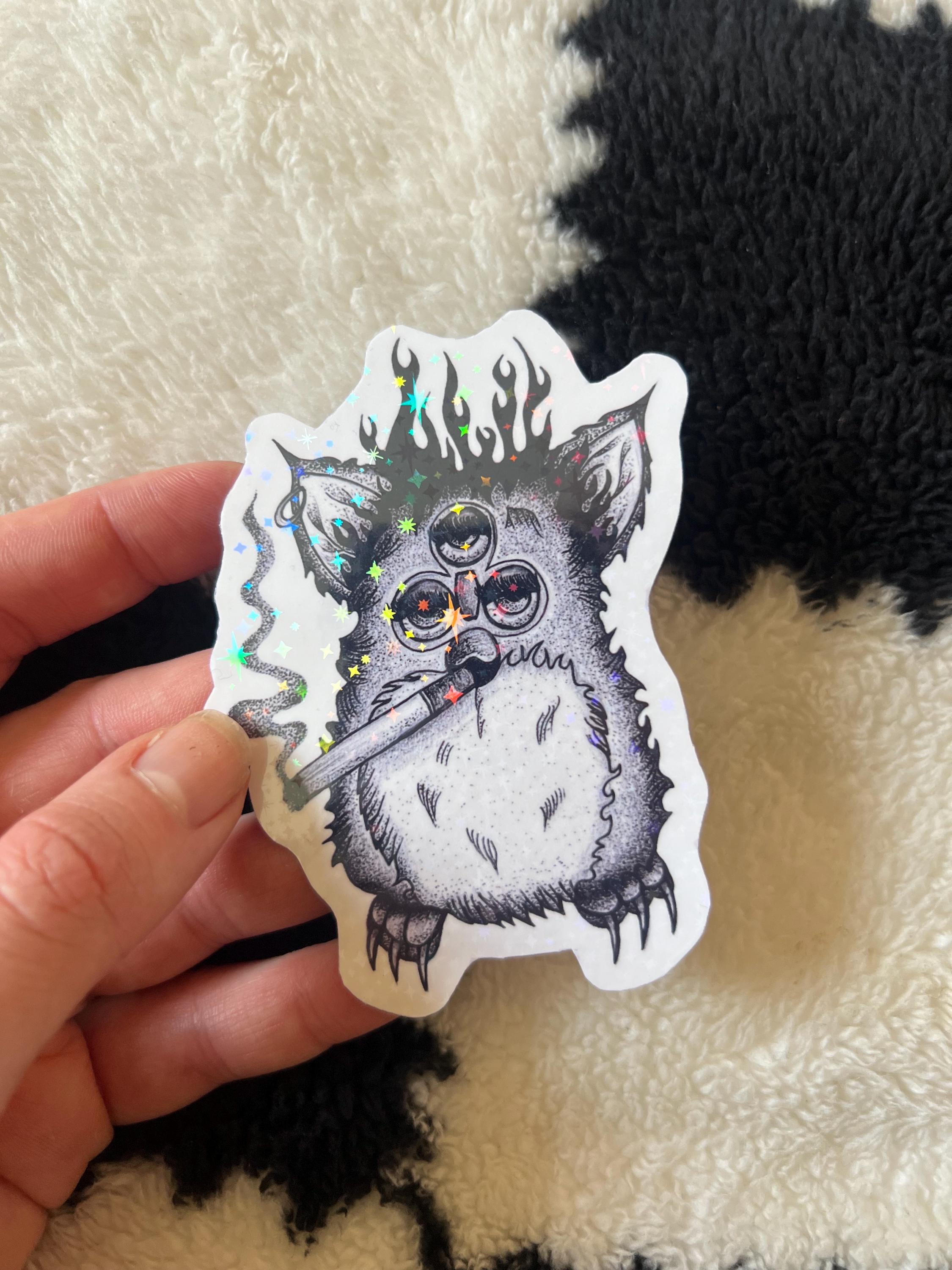 Goth Furby Sticker