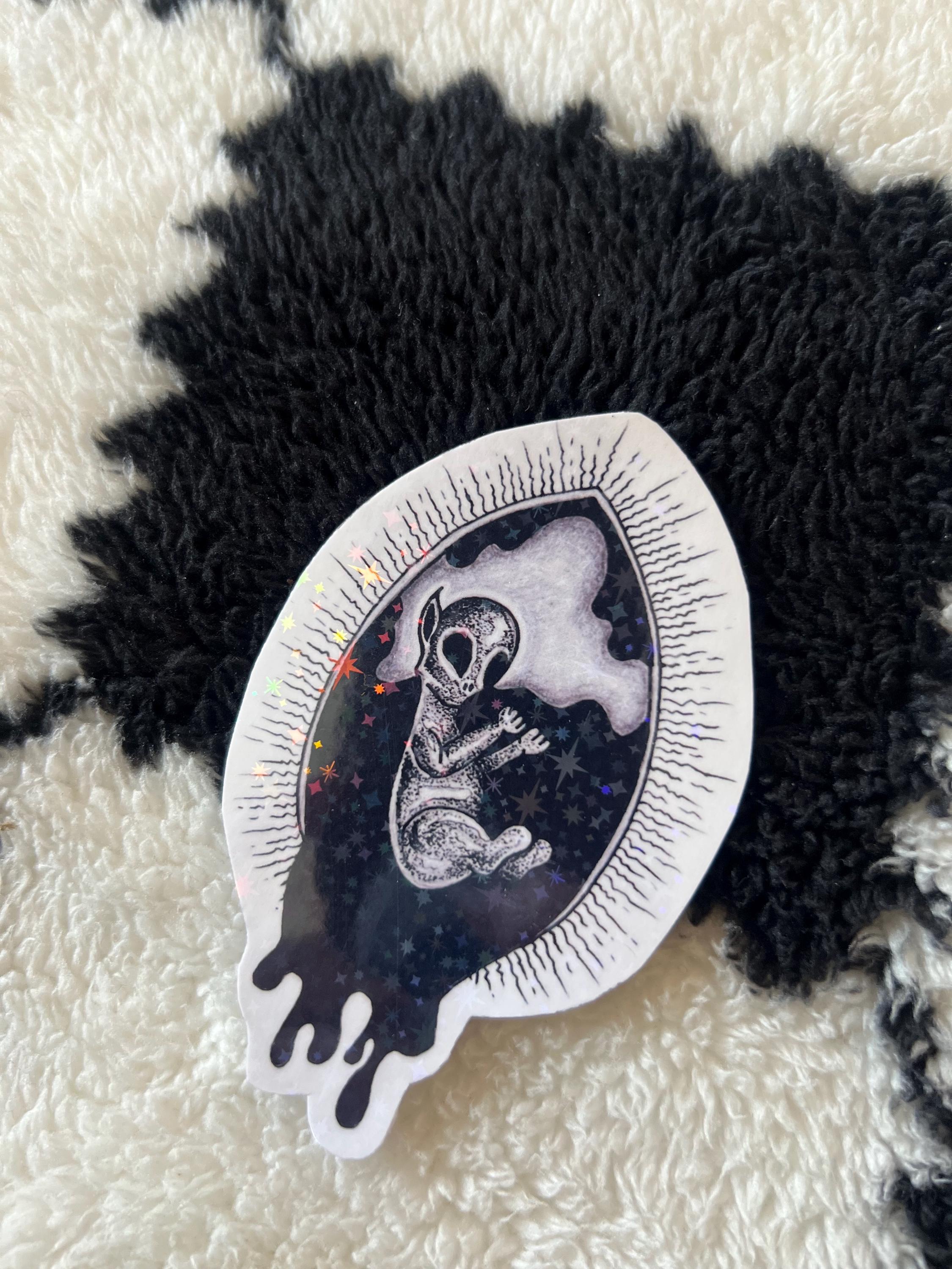 Gothic Alien Sticker