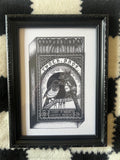 Magpie Art Print, A4 wall art, blackwork dotwork drawing, Matchbox Design